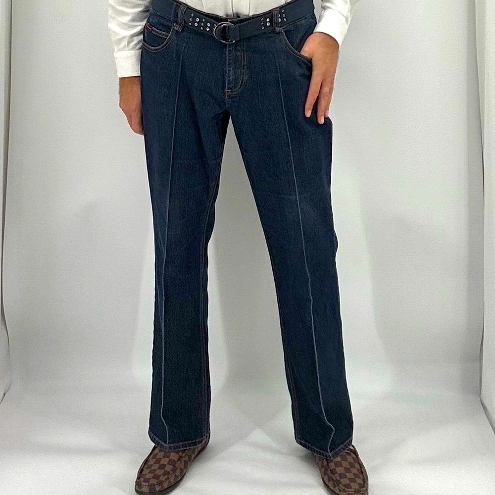 FUBU The Collection Vintage Y2K Indigo Straight Leg Made In Hong Kong Jeans